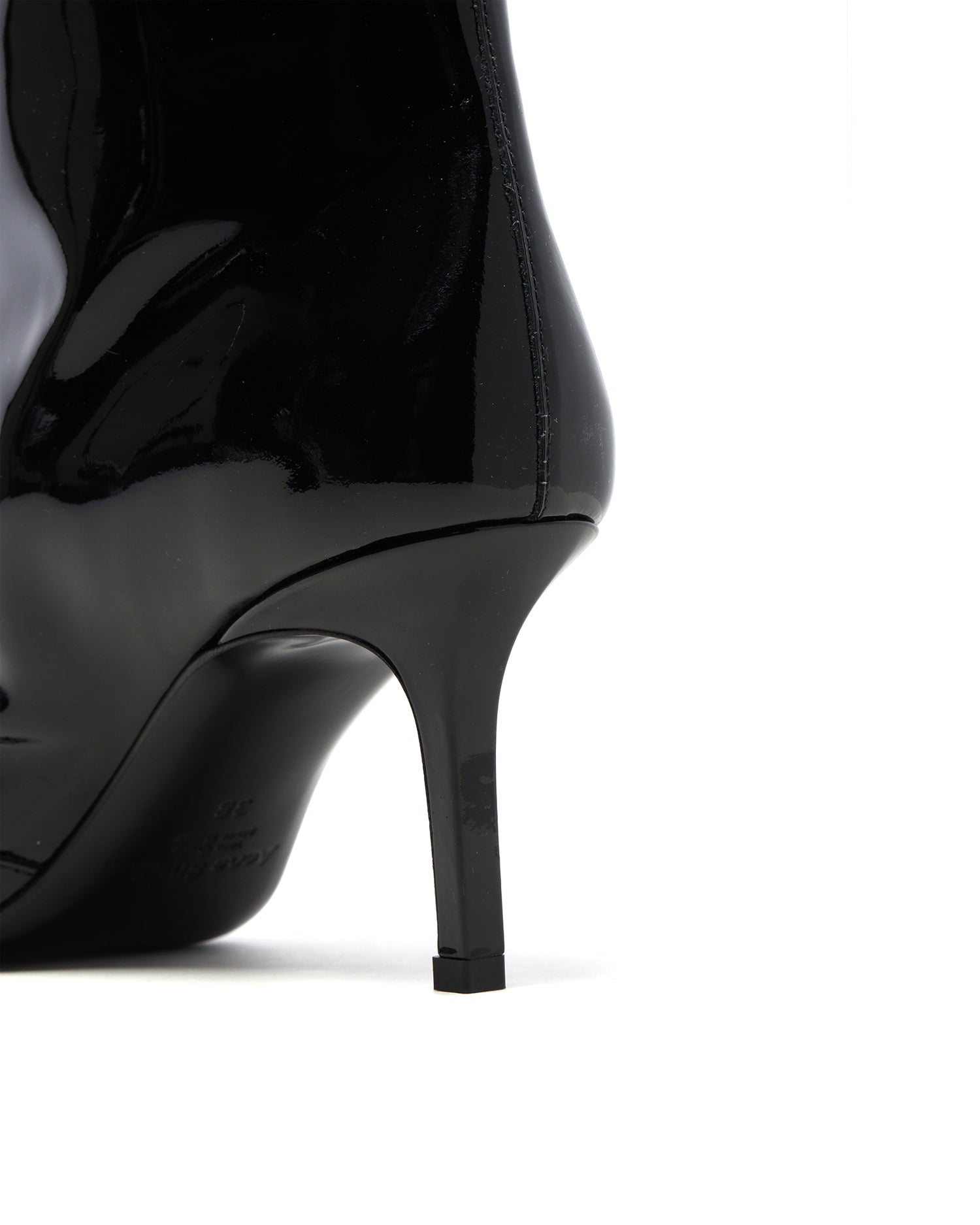 Leather heel boots