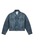 Relaxed cropped fit denim jacket