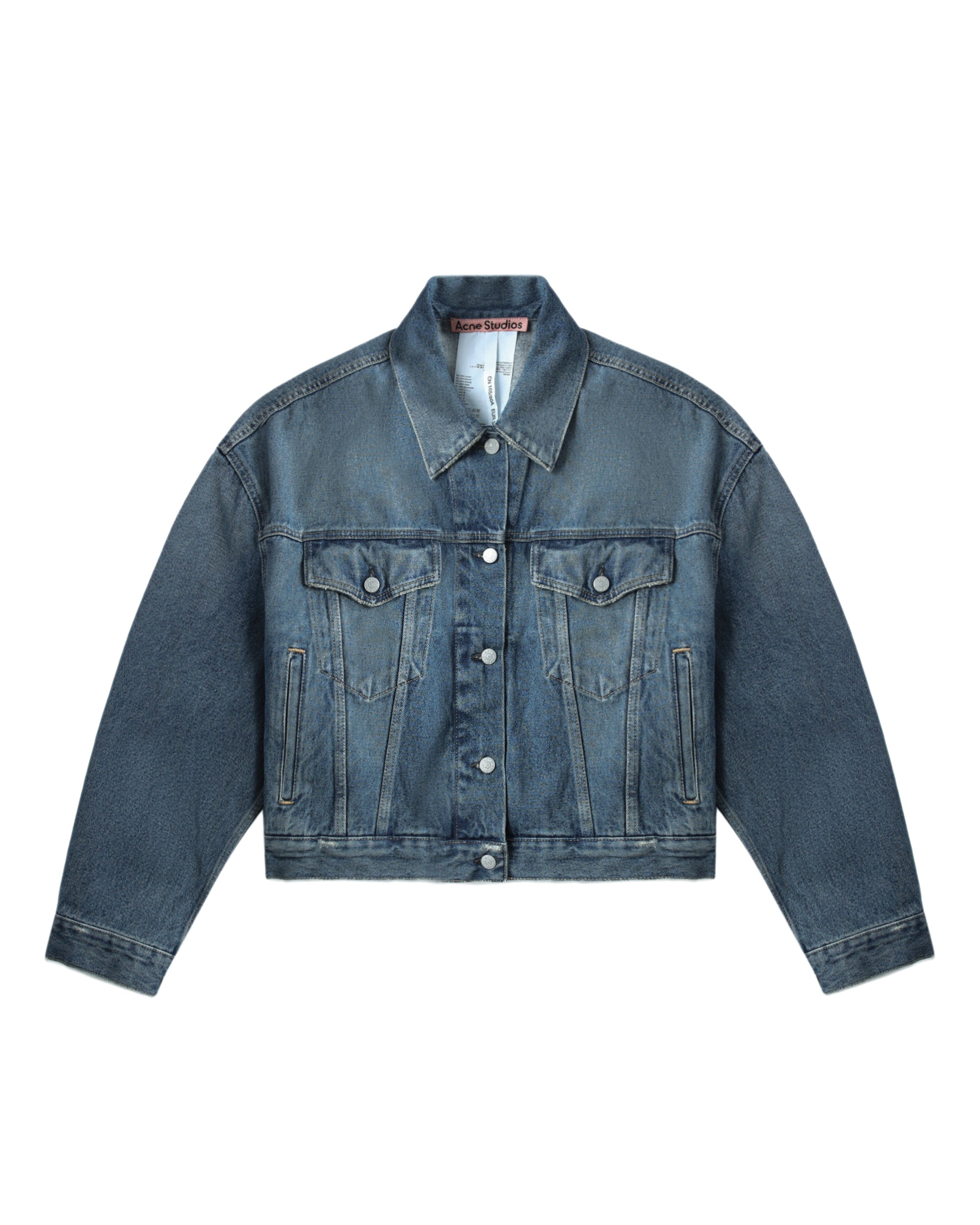 Relaxed cropped fit denim jacket