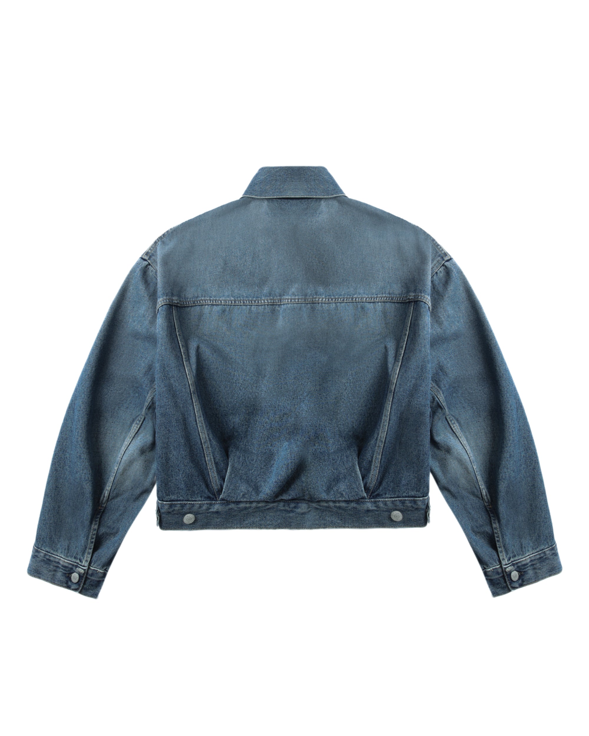 Relaxed cropped fit denim jacket