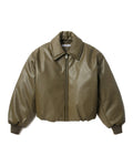Coated bomber jacket