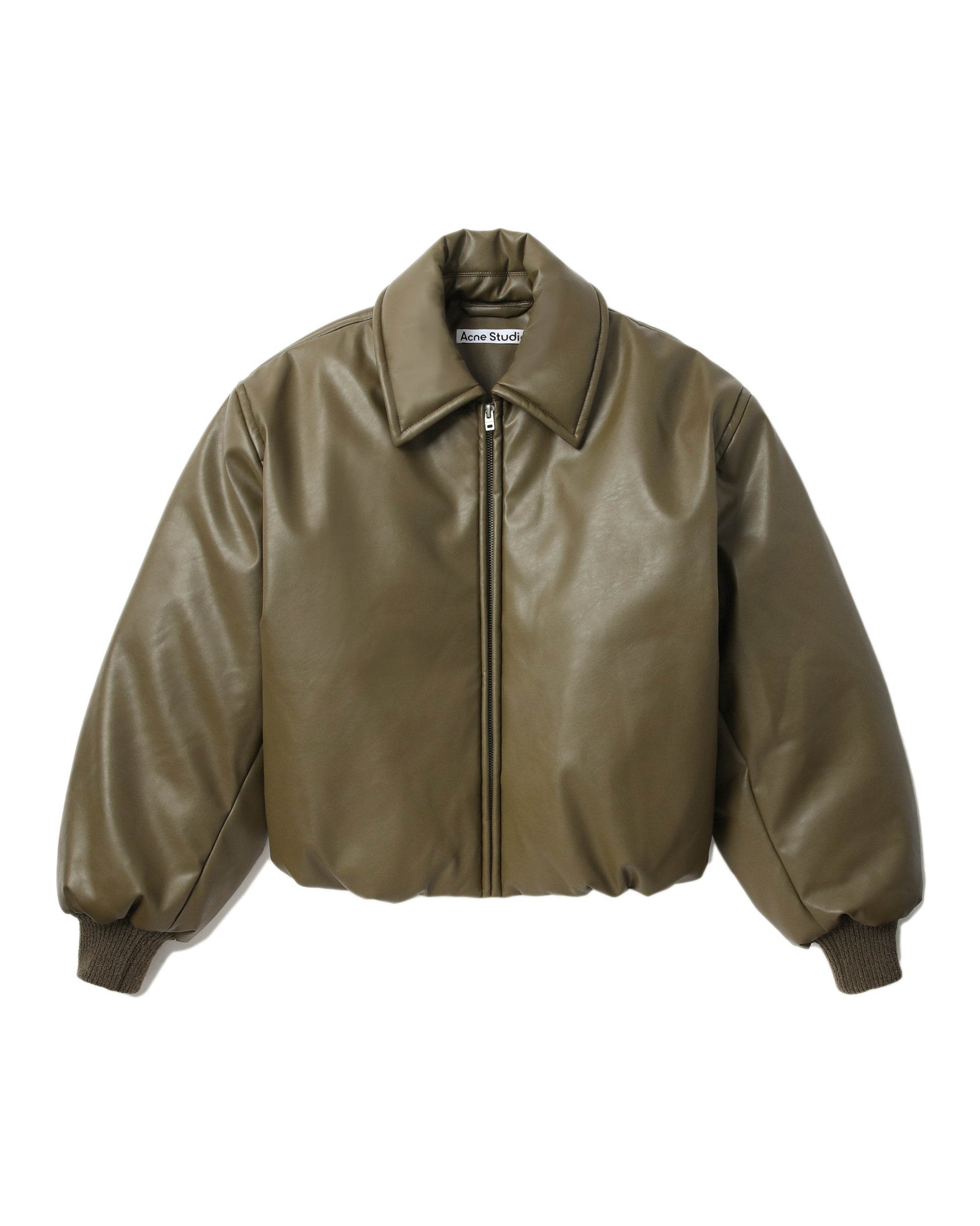 Coated bomber jacket