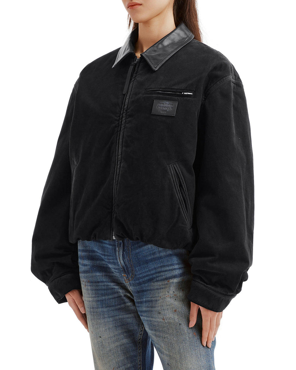Zip-up bomber jacket