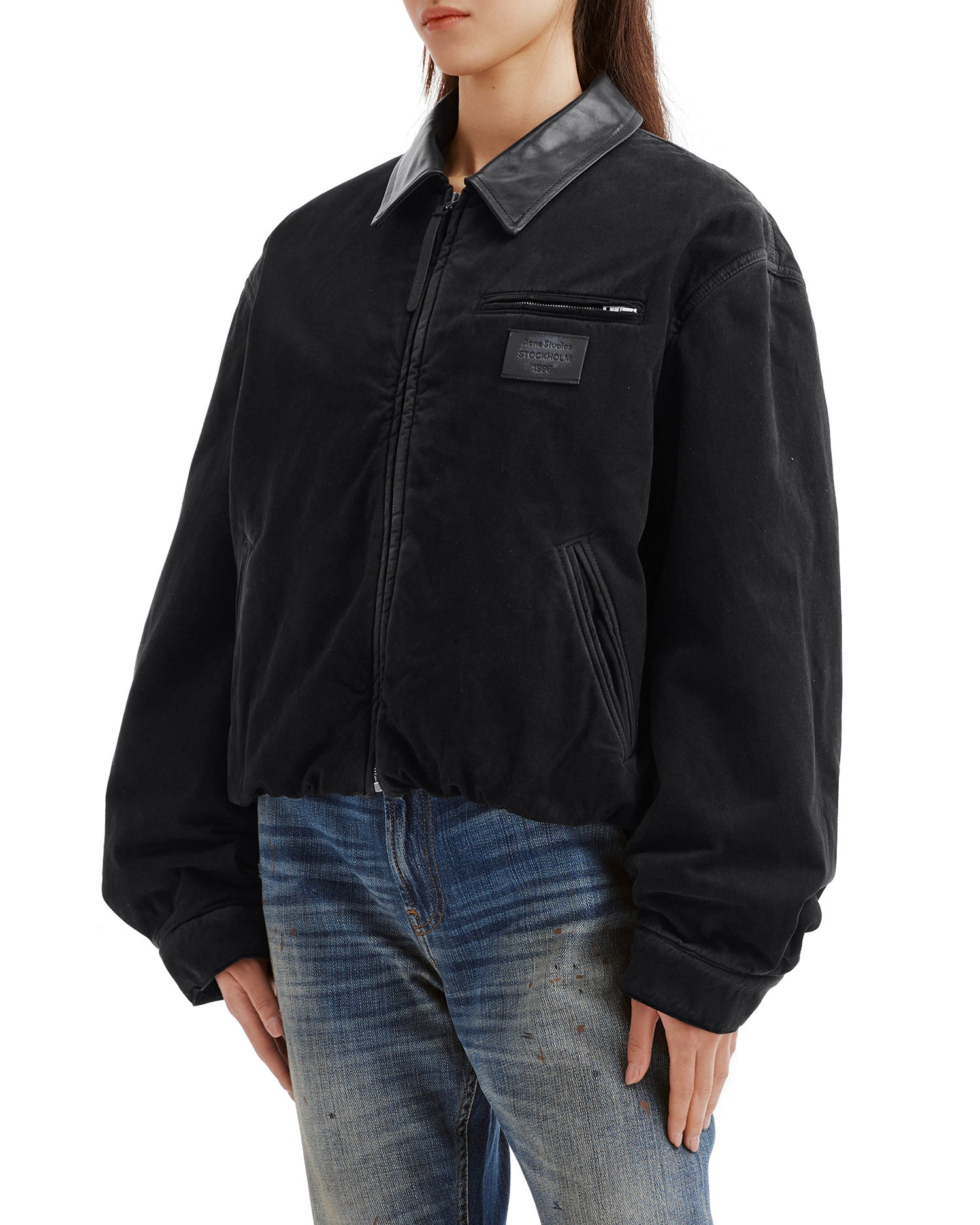 Zip-up bomber jacket