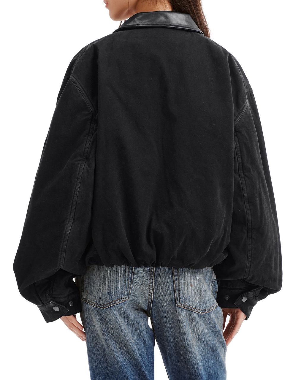 Zip-up bomber jacket