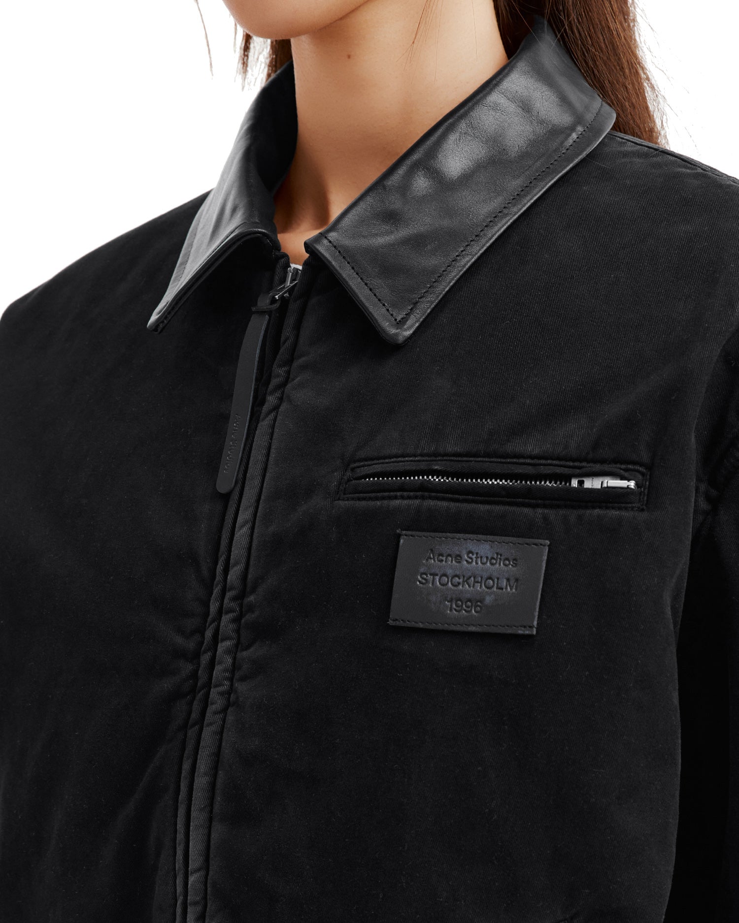 Zip-up bomber jacket