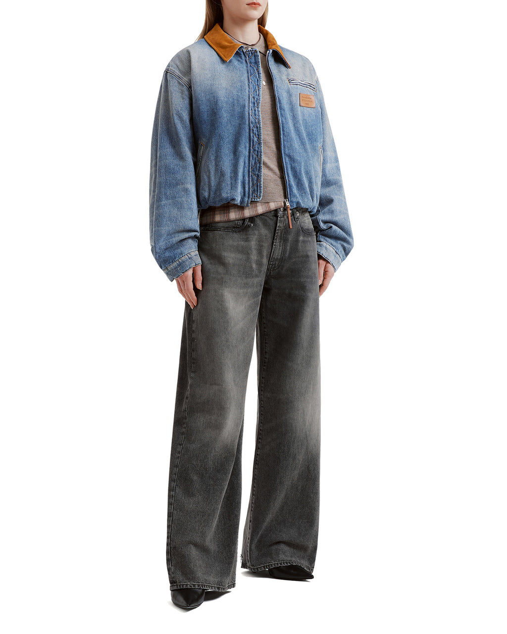 Denim bomber jacket