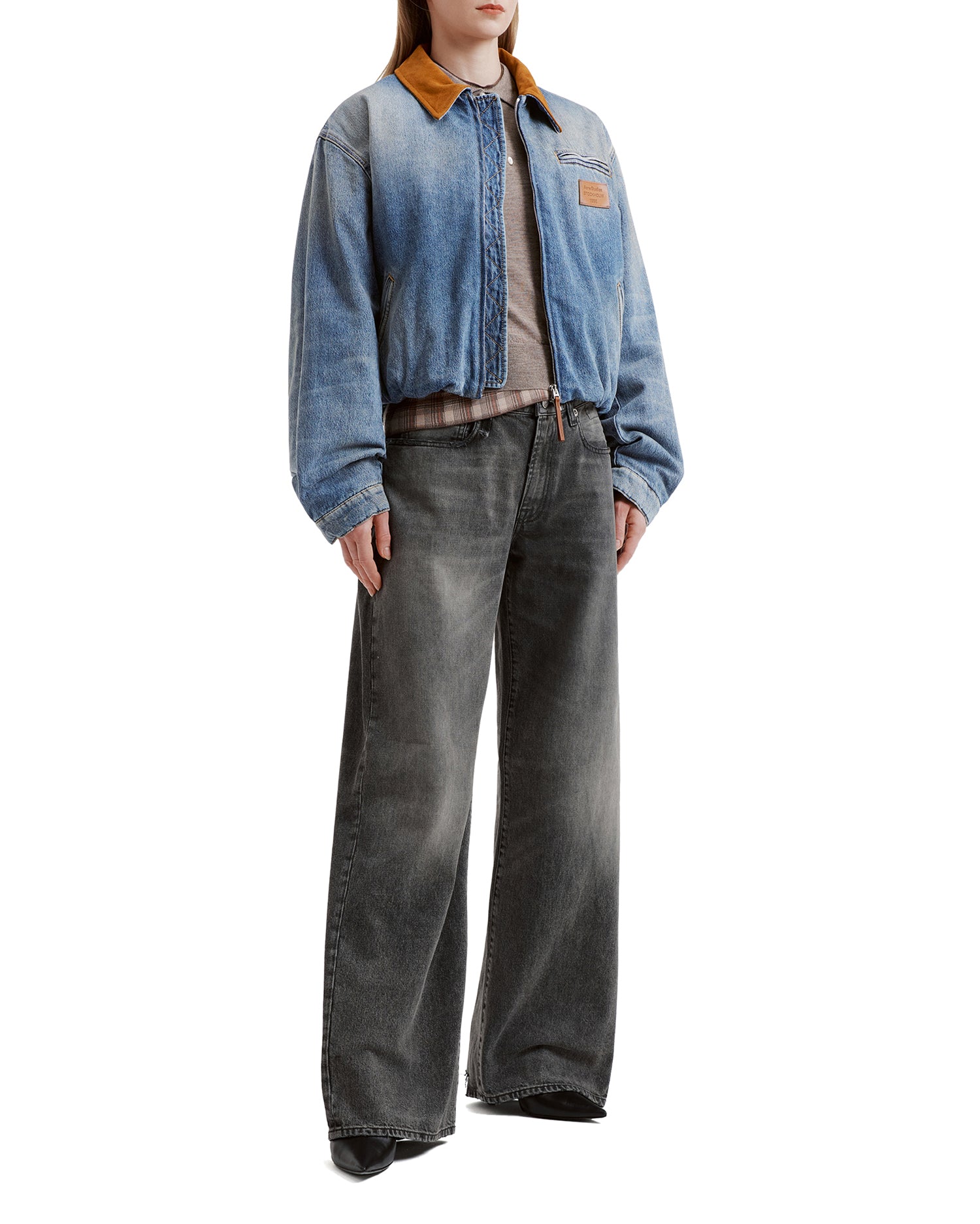 Denim bomber jacket