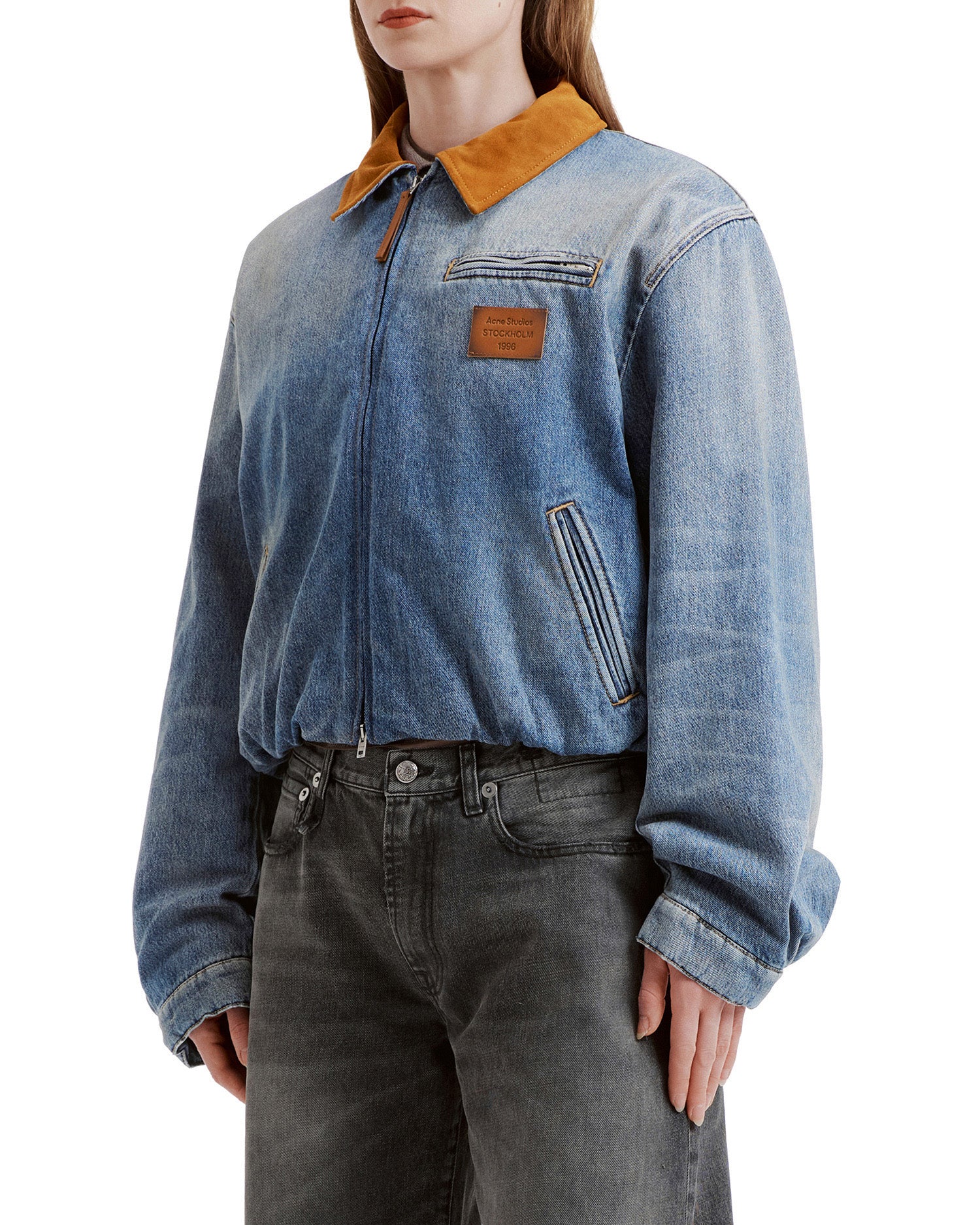 Denim bomber jacket