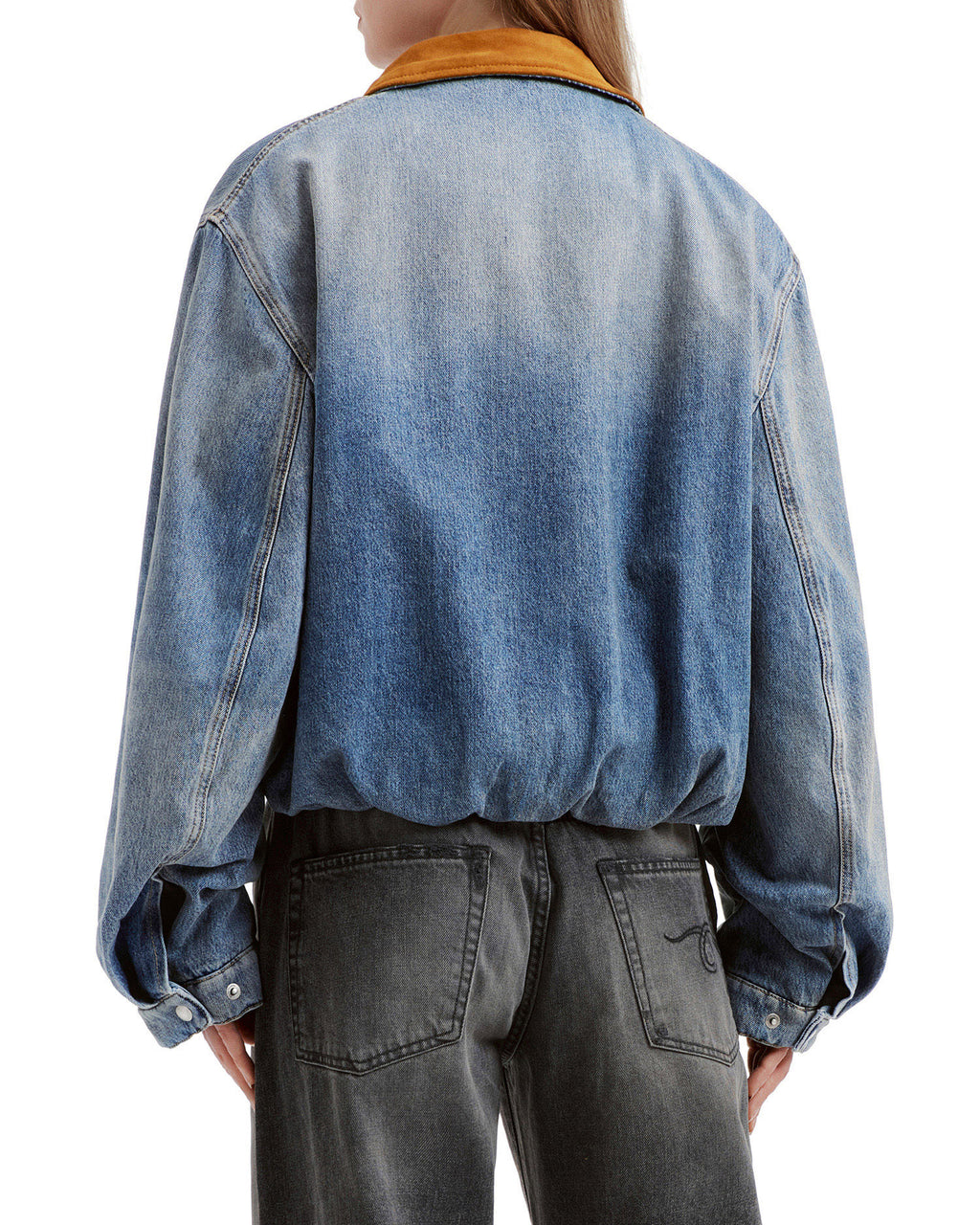Denim bomber jacket