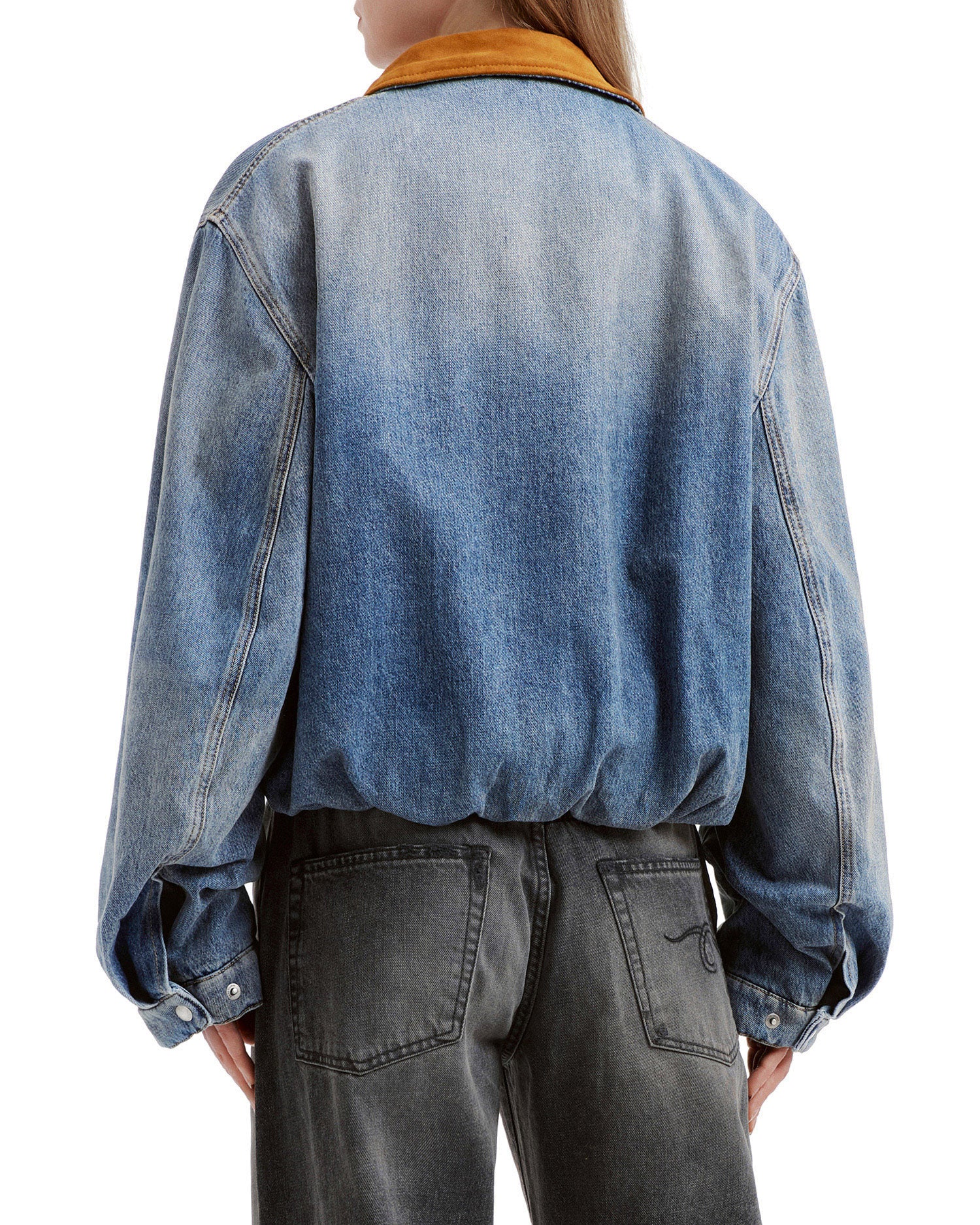 Denim bomber jacket