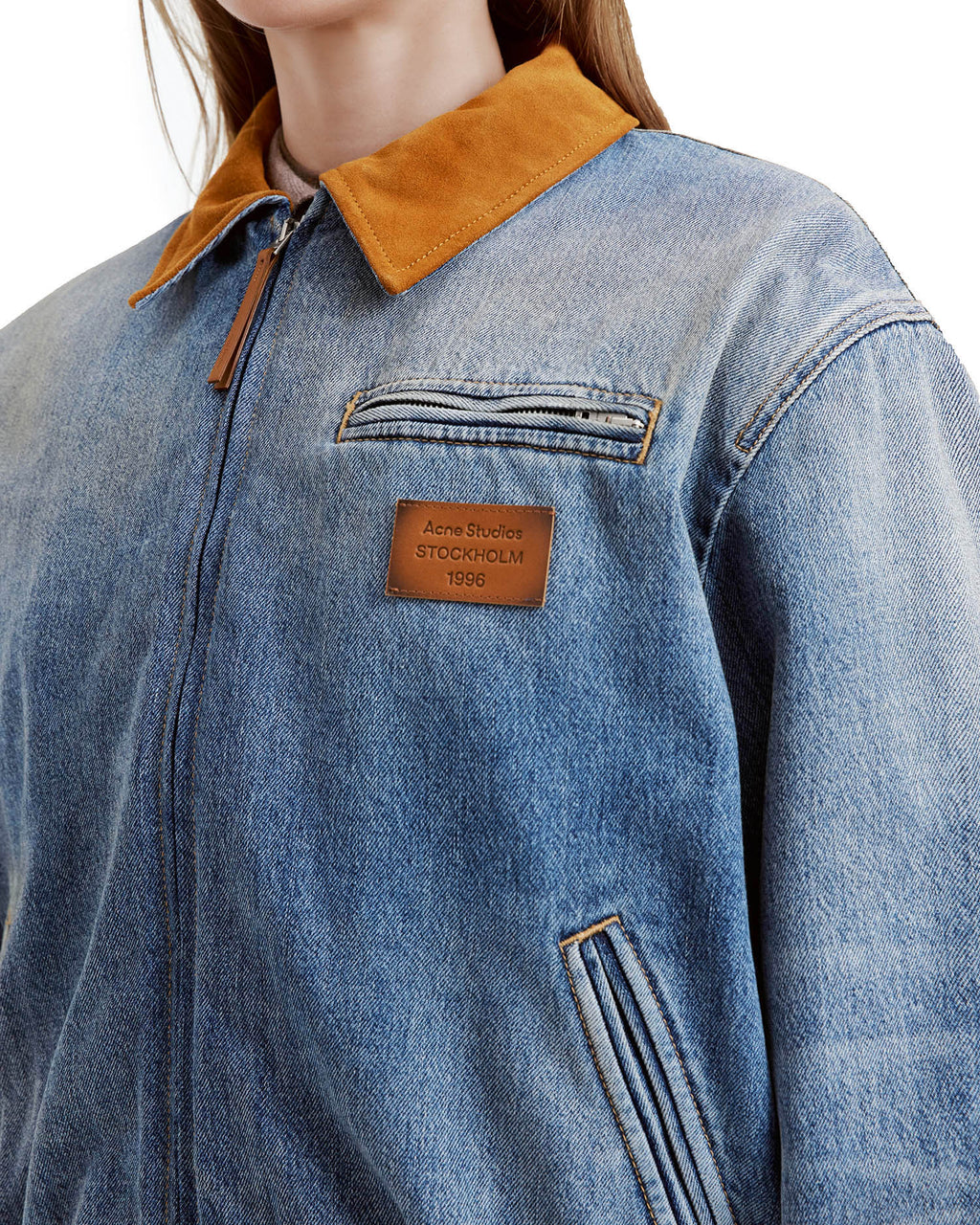 Denim bomber jacket