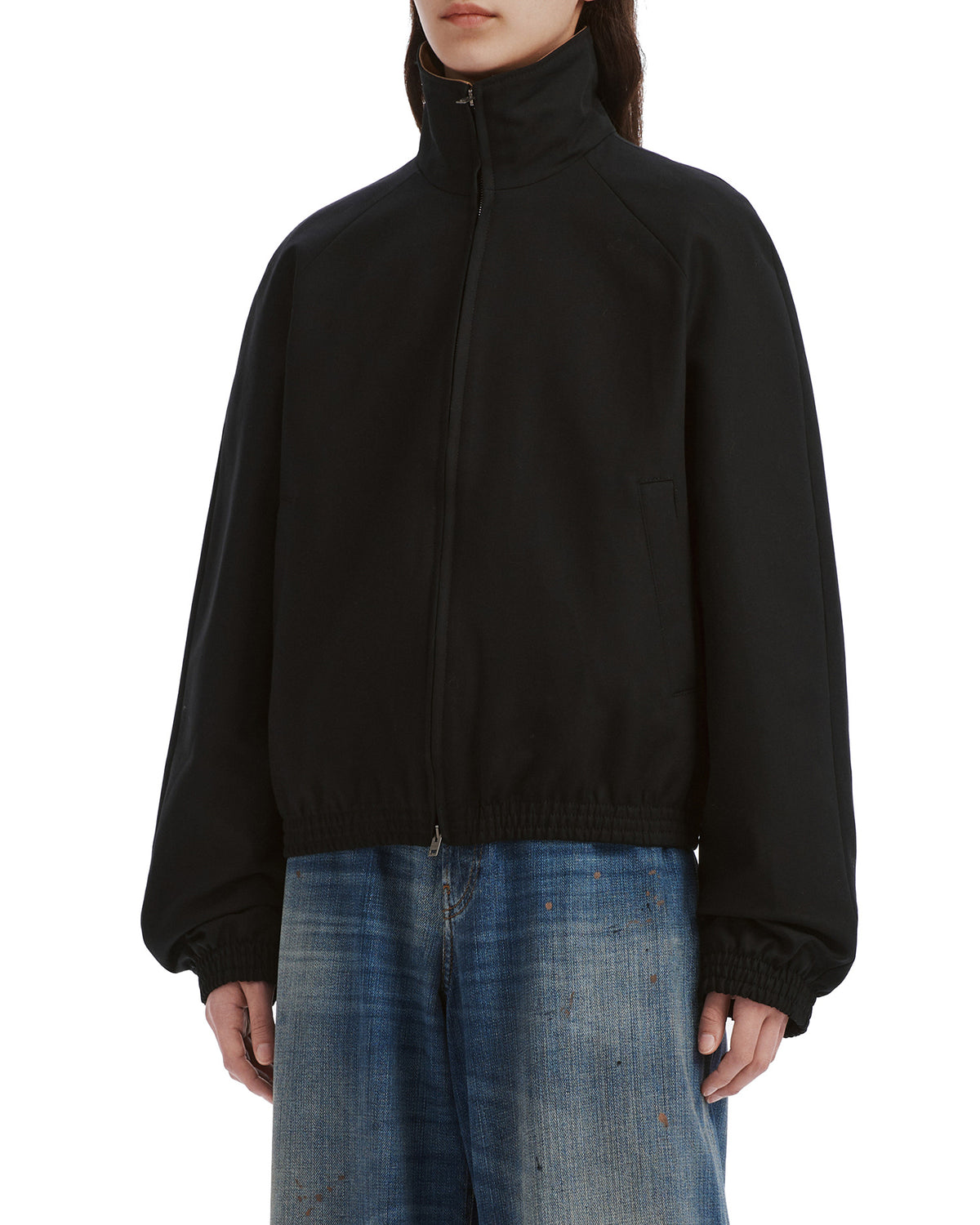 Satin logo jacket