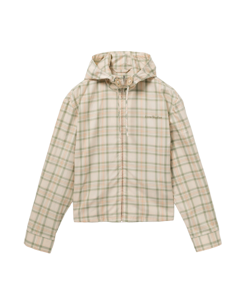 Plaid hooded jacket
