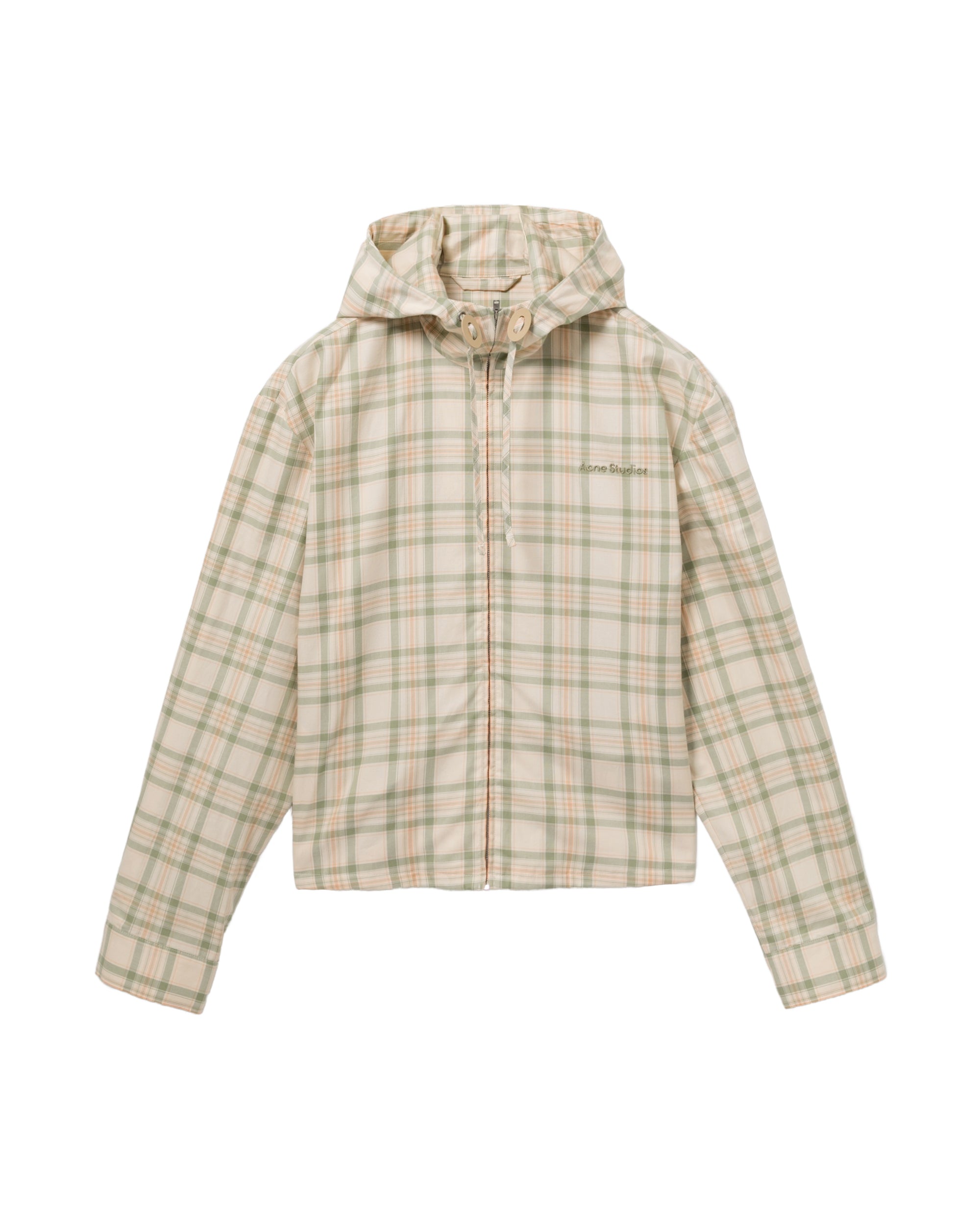 Plaid hooded jacket