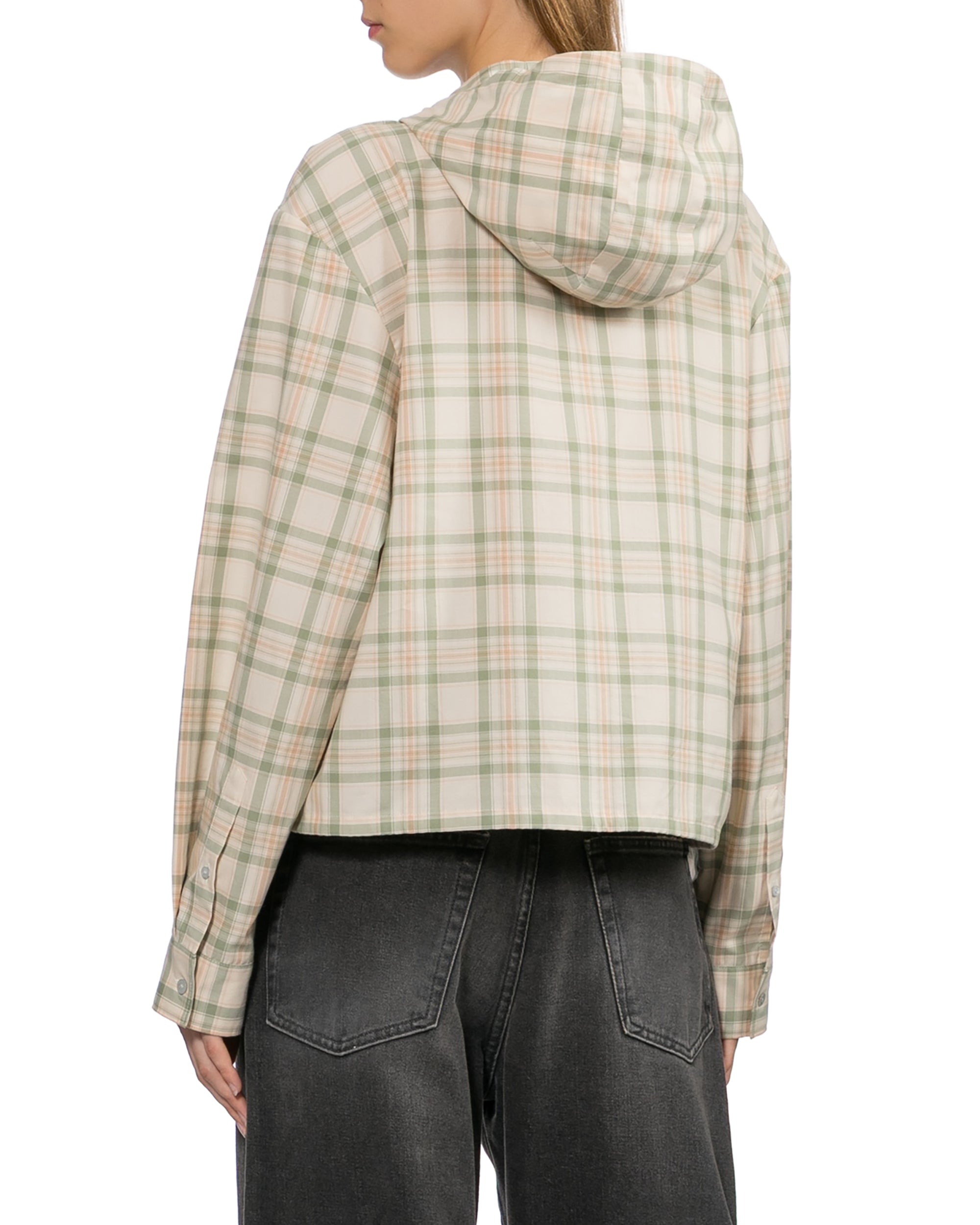 Plaid hooded jacket