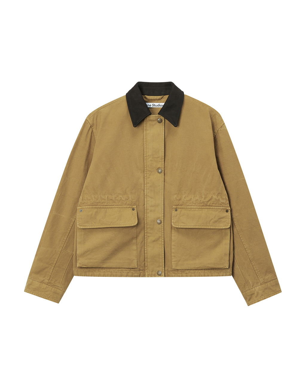 Contrast collar jacket
