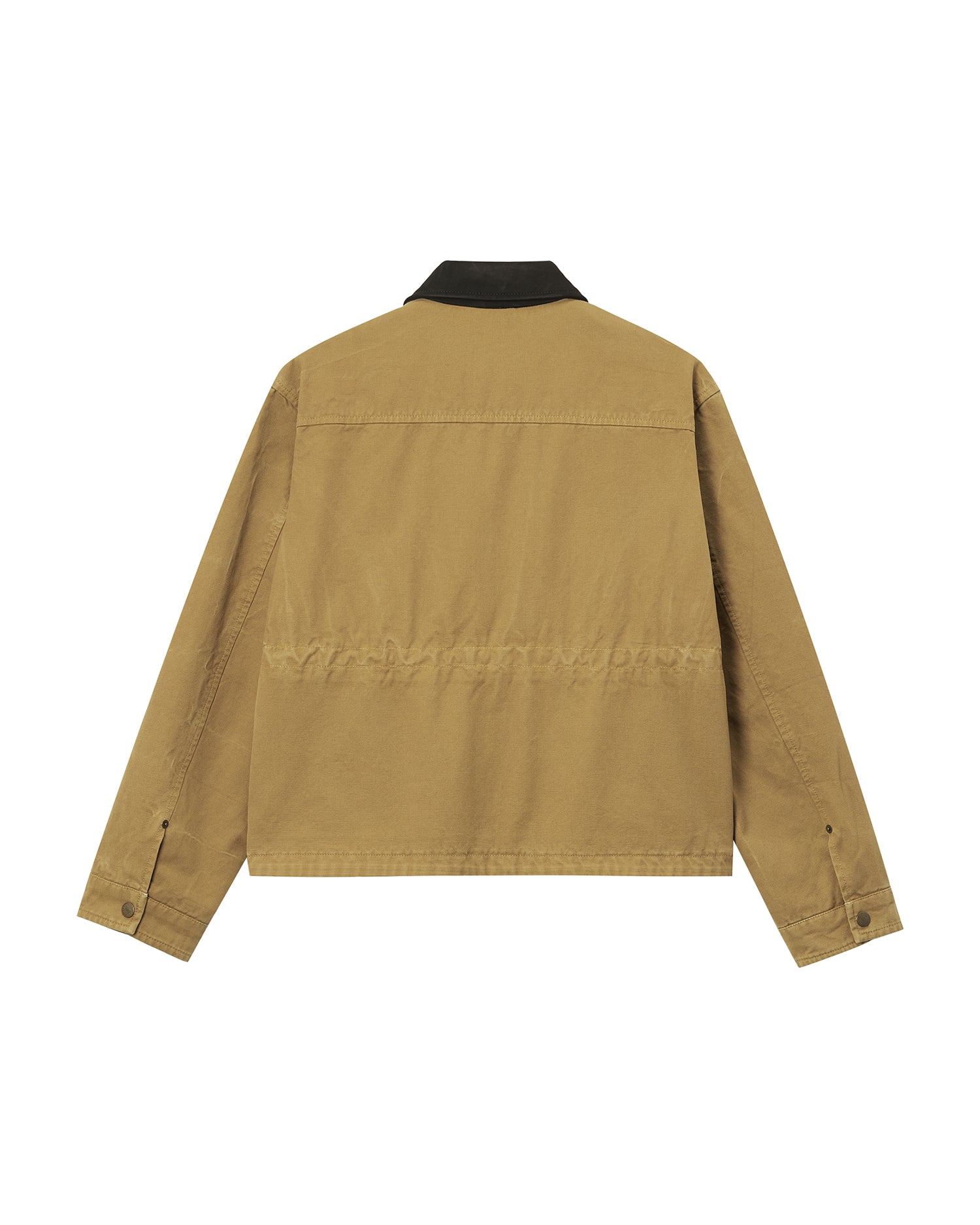 Contrast collar jacket