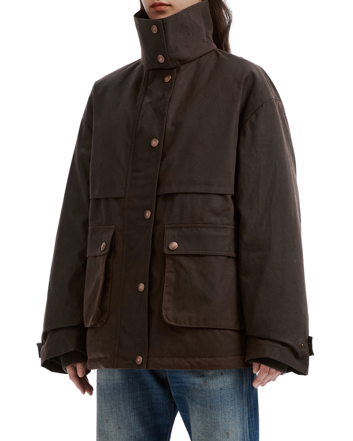 Stand collar jacket
