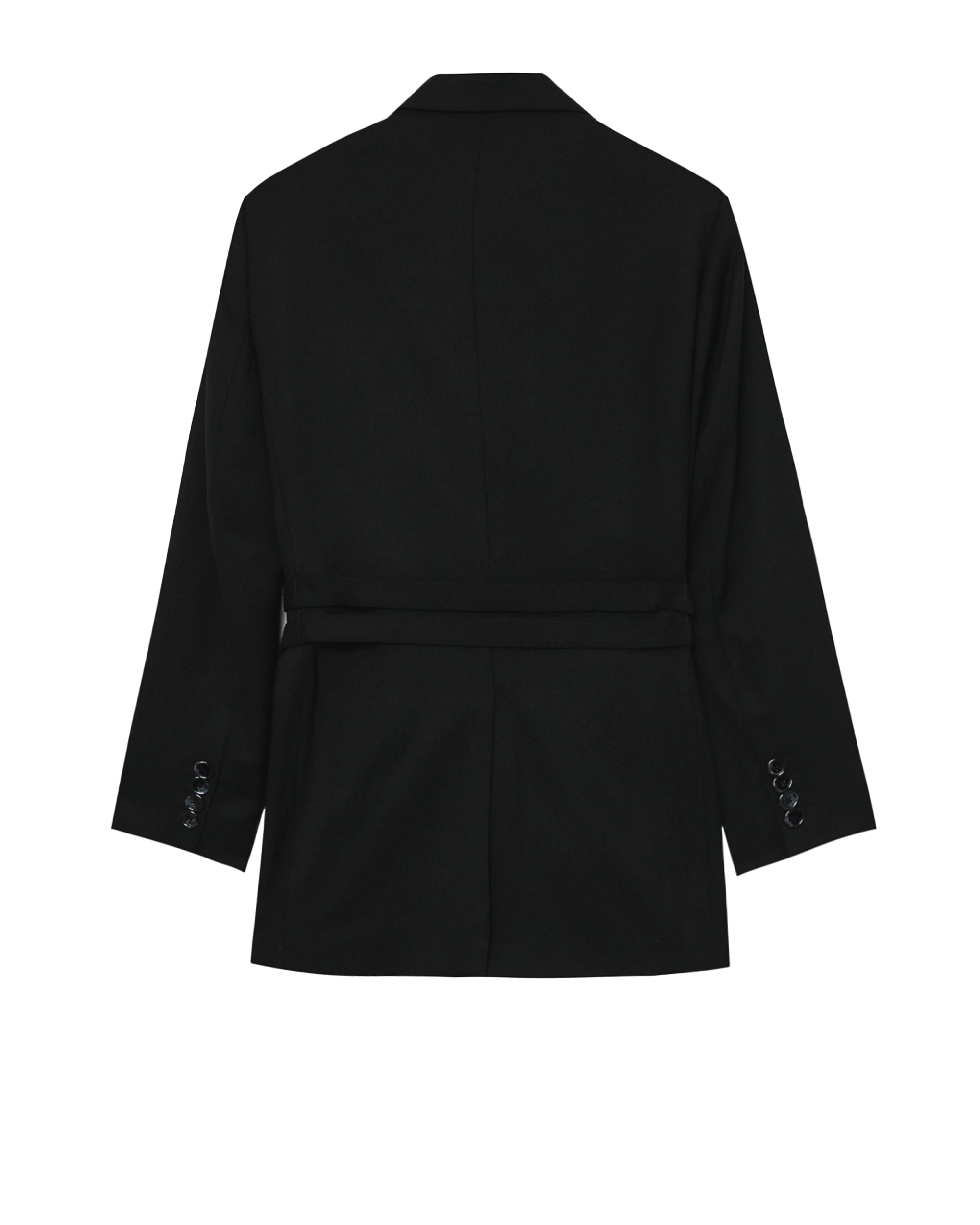Belted suit jacket