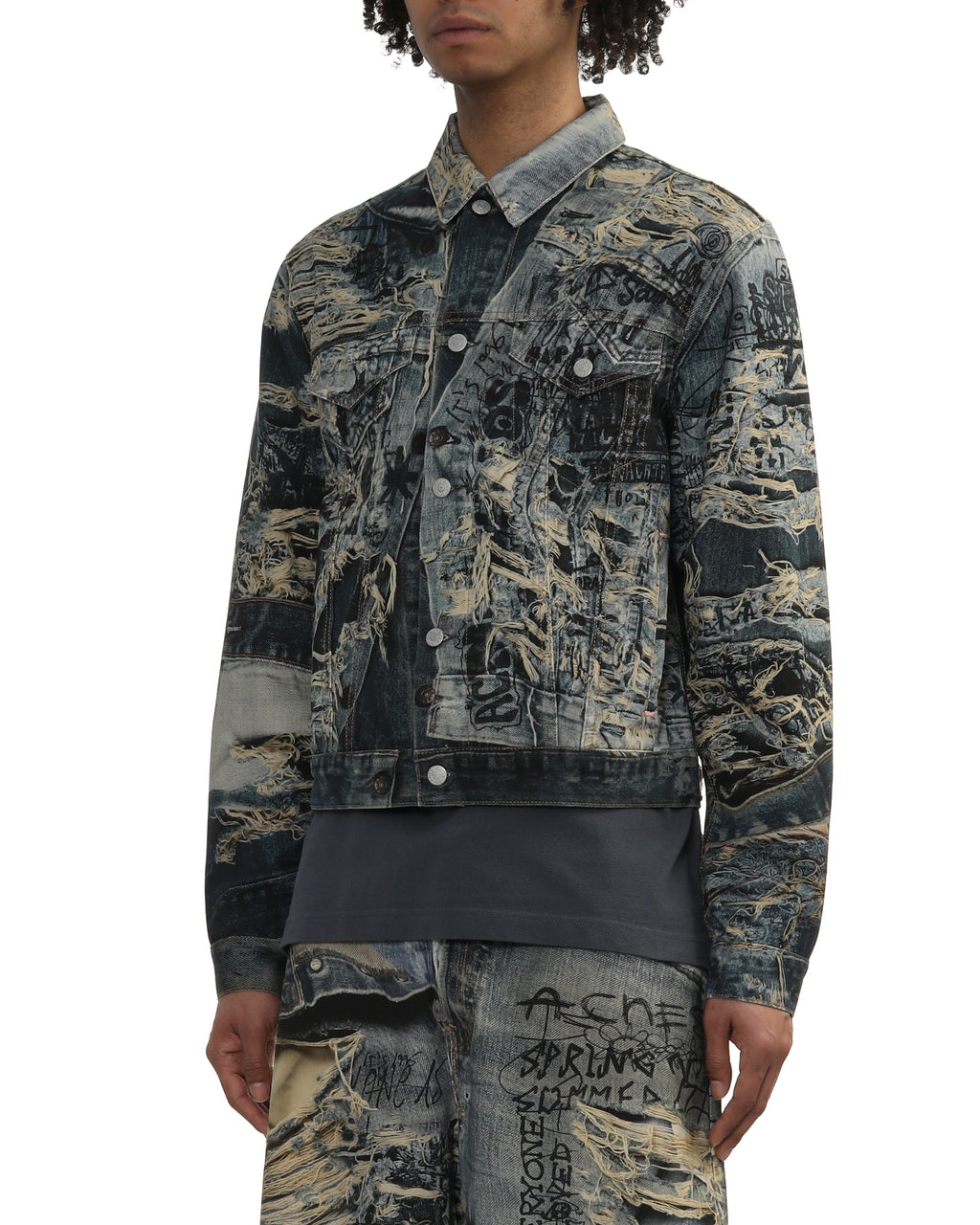 Monogram denim jacket