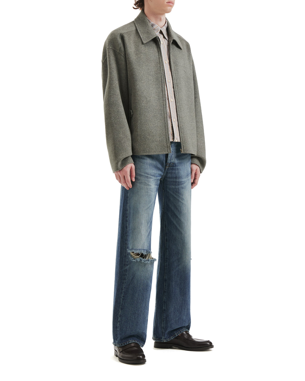 Wool-cashmere blend jacket