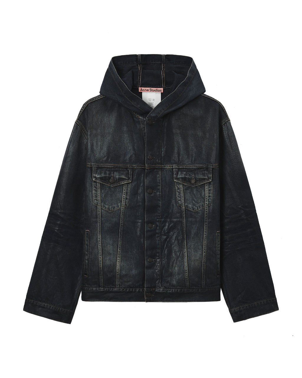 Hooded denim jacket