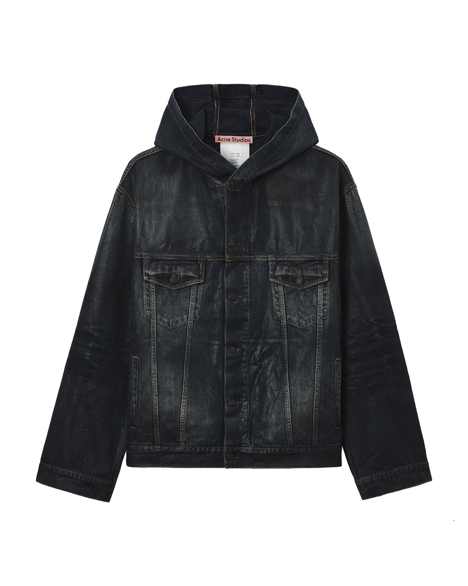 Hooded denim jacket
