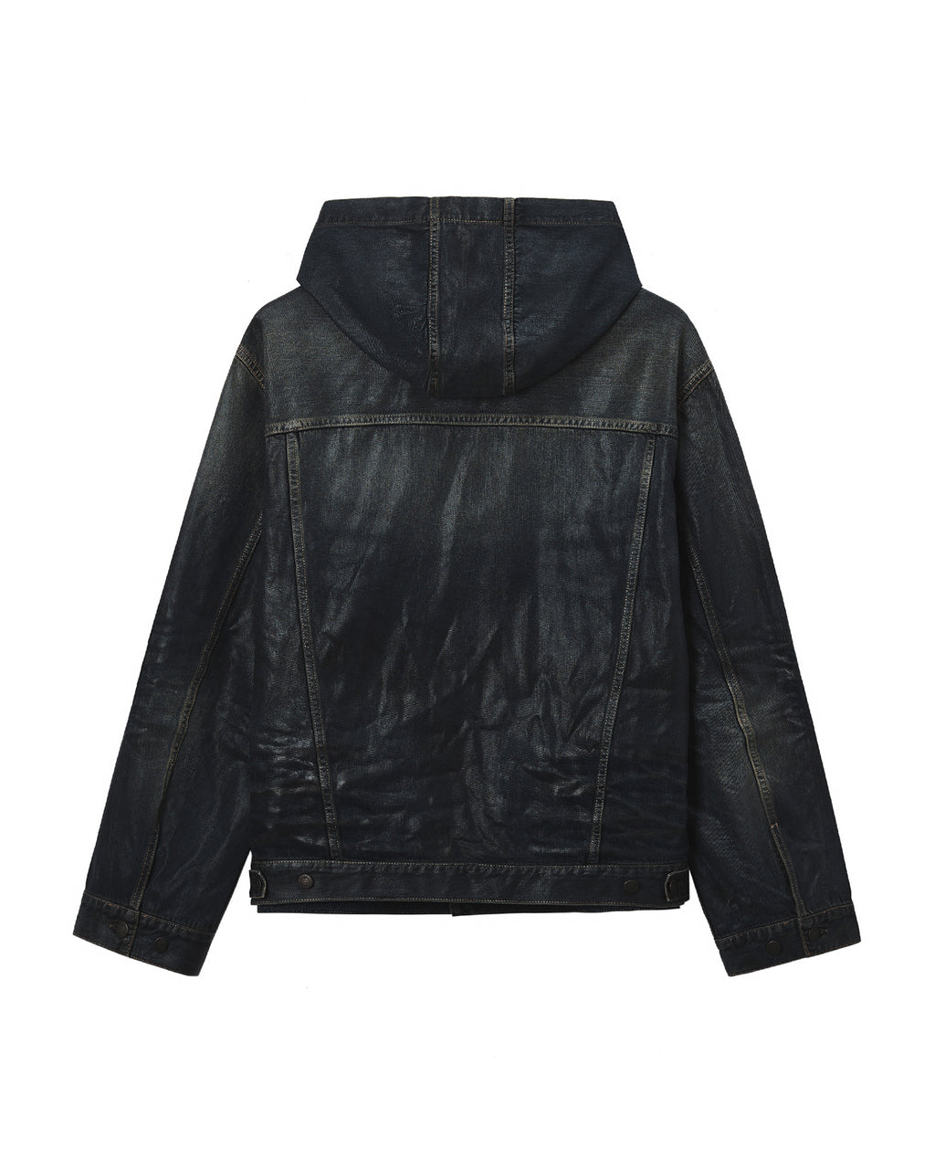 Hooded denim jacket