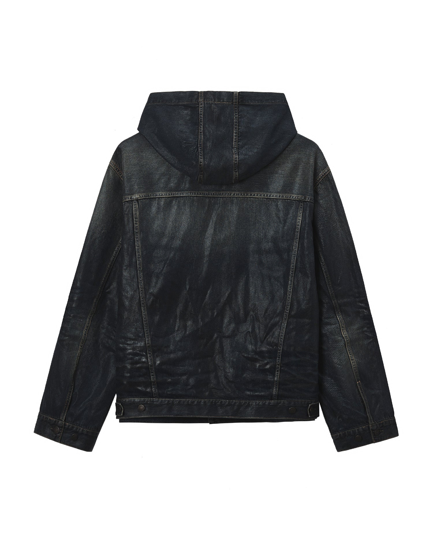 Hooded denim jacket