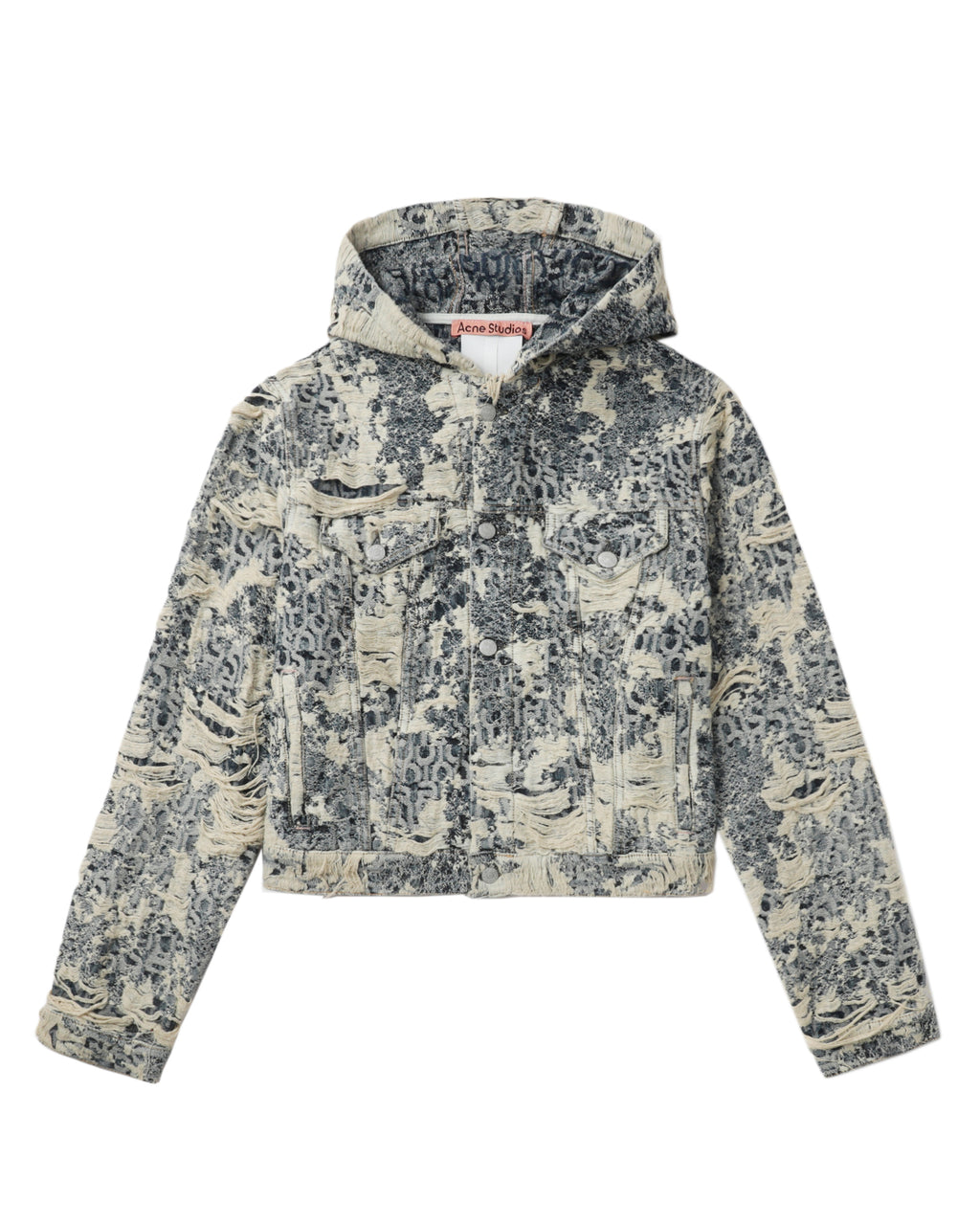 Hooded denim jacket
