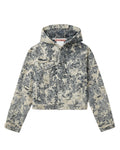 Hooded denim jacket