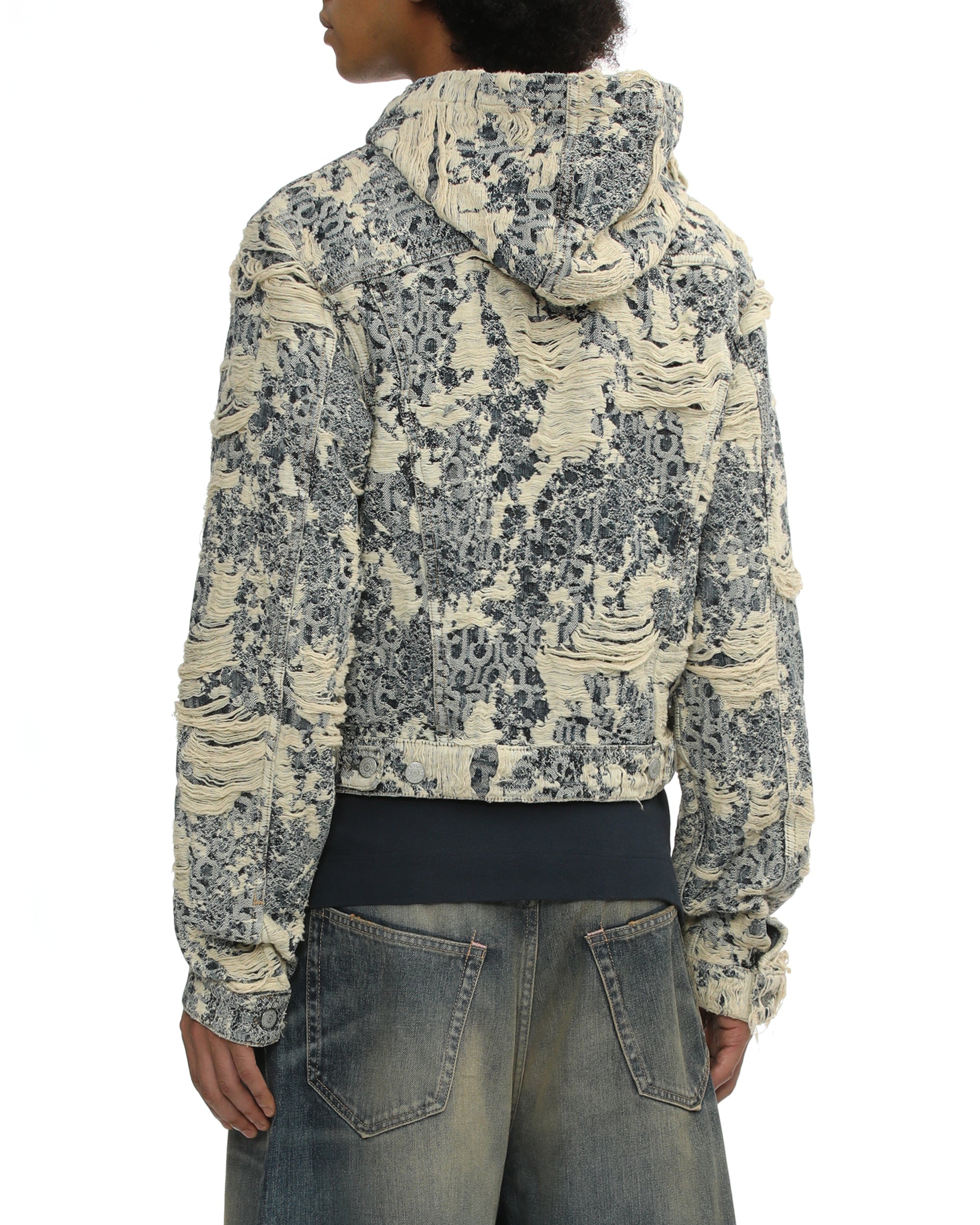 Hooded denim jacket