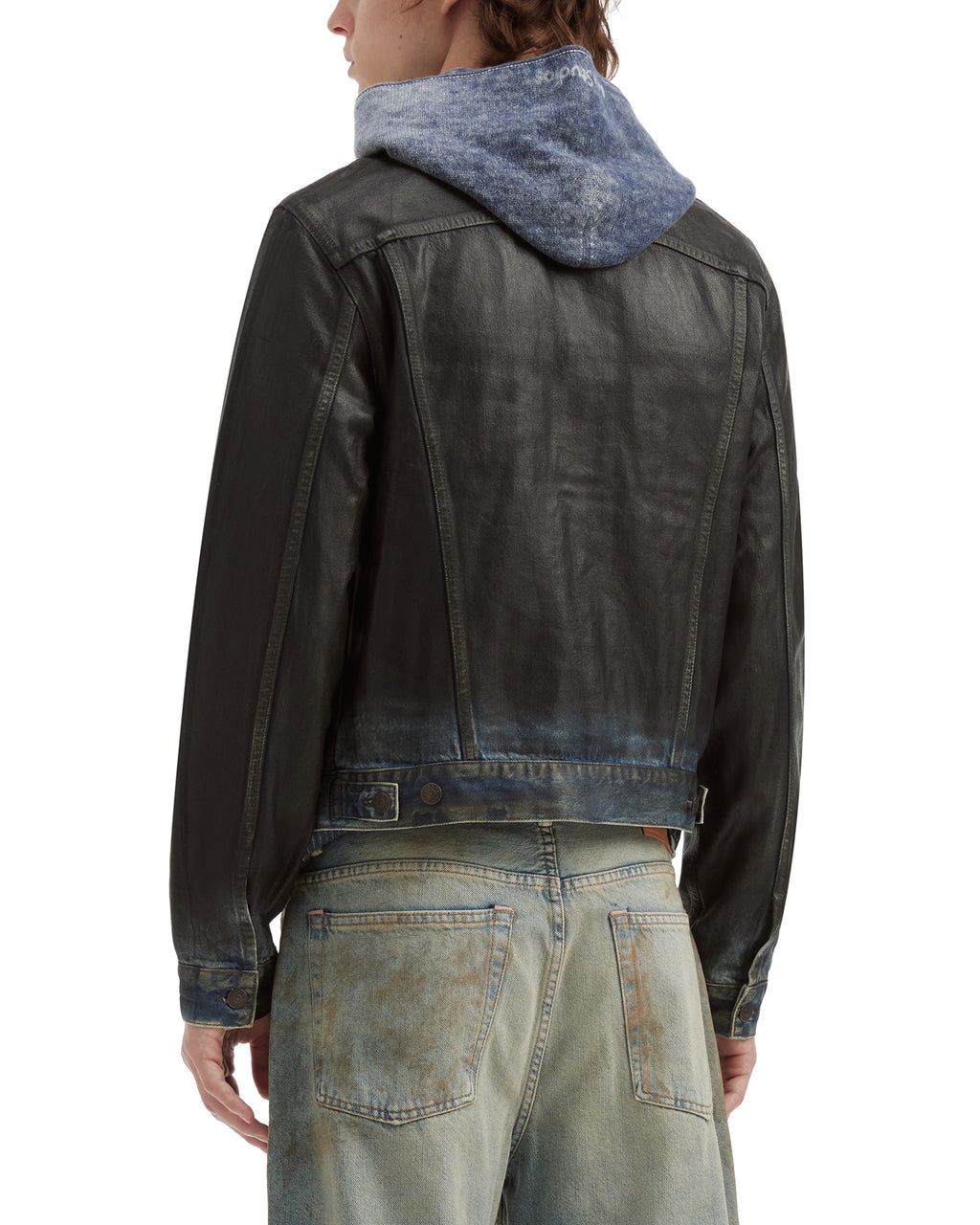 Coated denim jacket