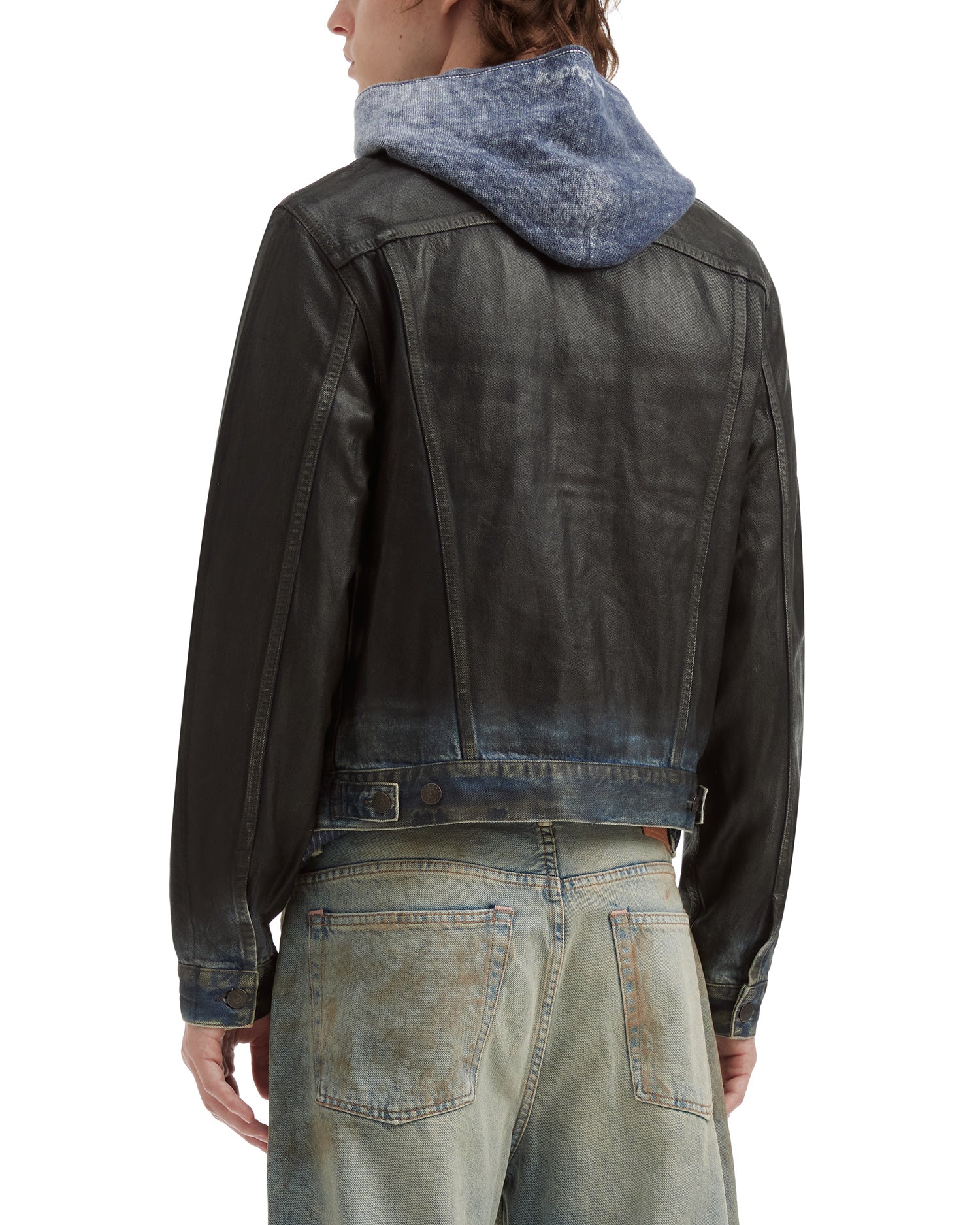 Coated denim jacket