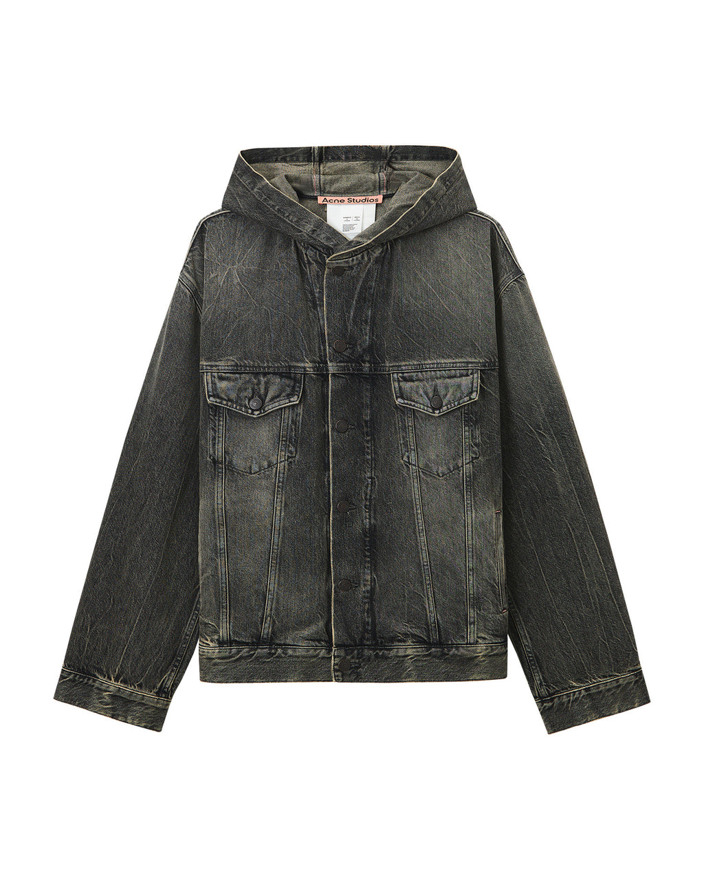 Hooded denim jacket
