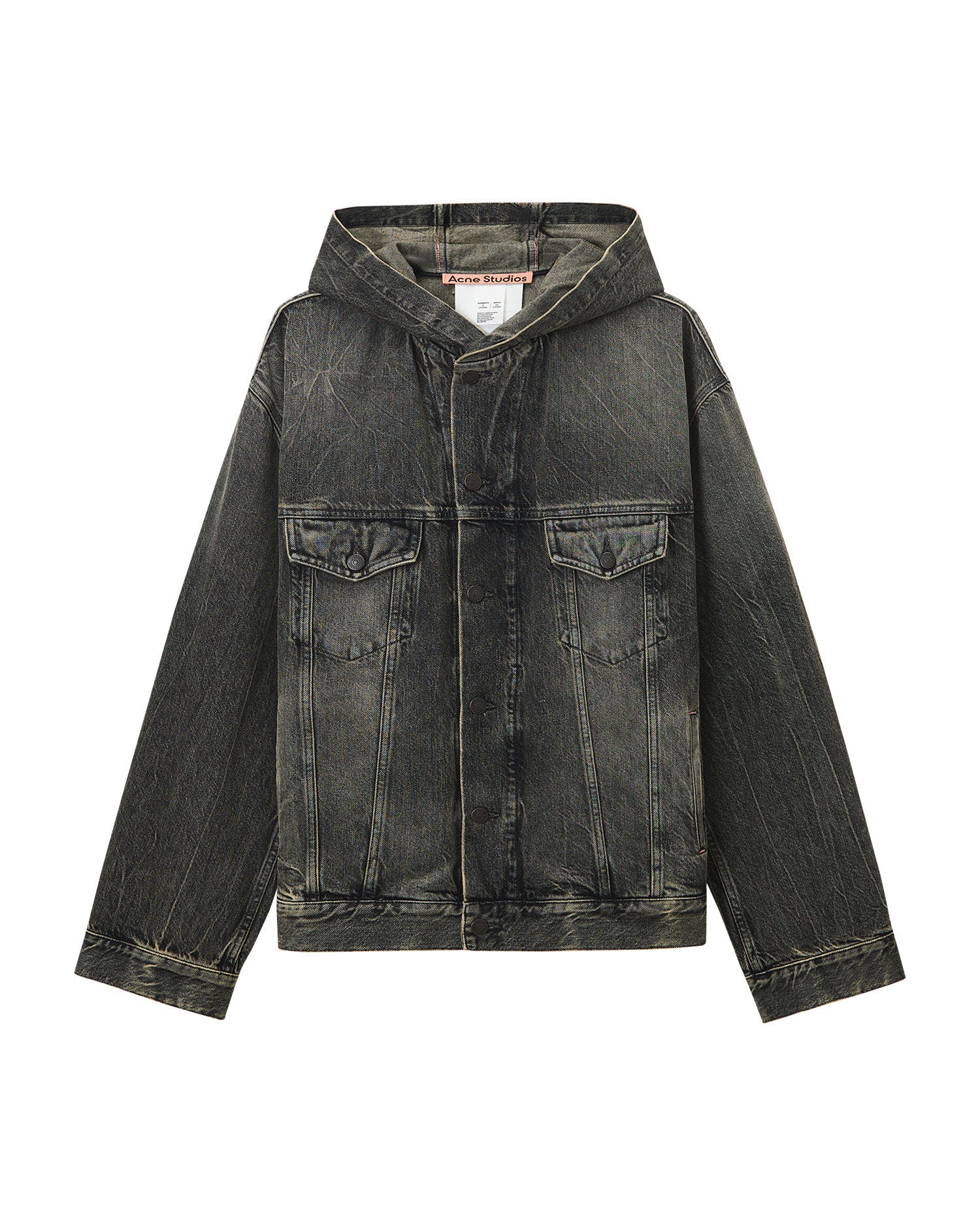 Hooded denim jacket