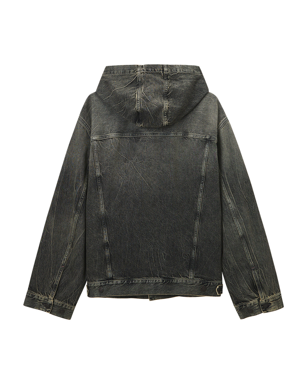 Hooded denim jacket