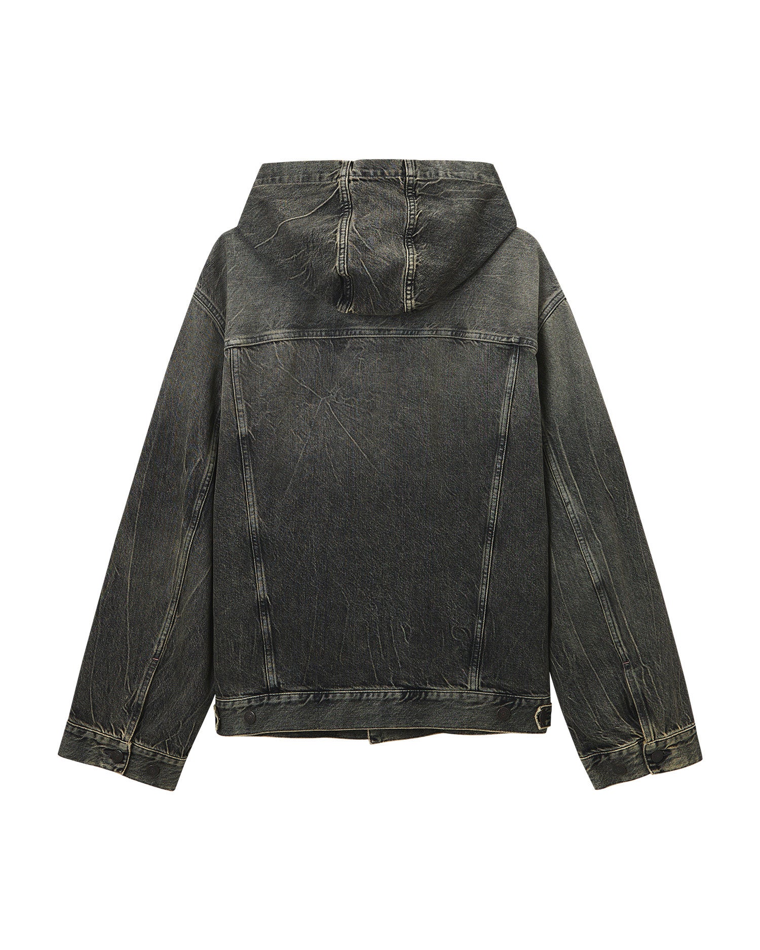 Hooded denim jacket