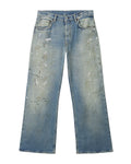 Distressed jeans