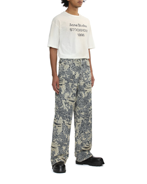 1981 distressed monogram loose fit jeans