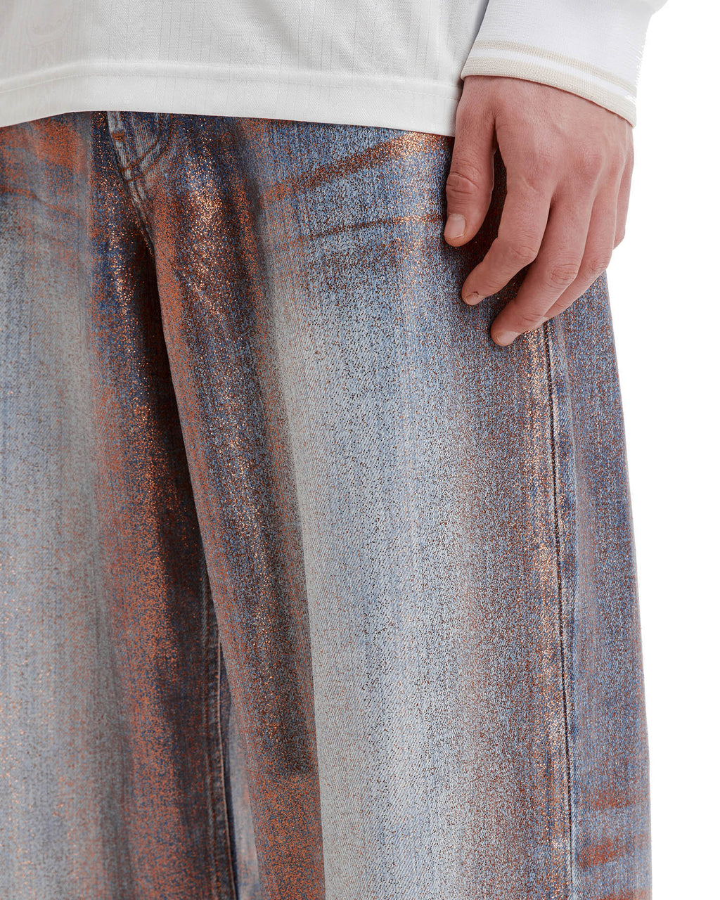 1981 loose glitter jeans
