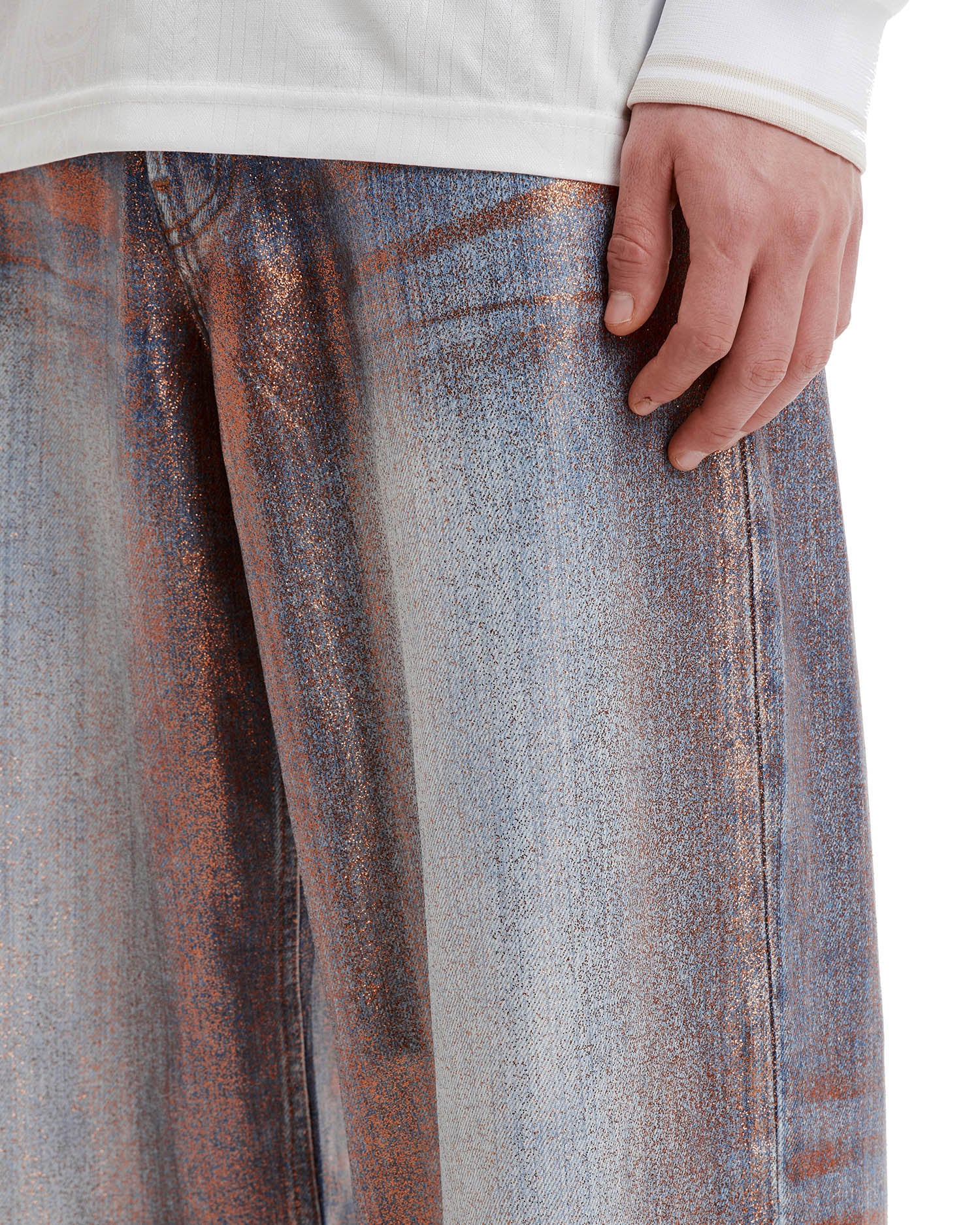 1981 loose glitter jeans