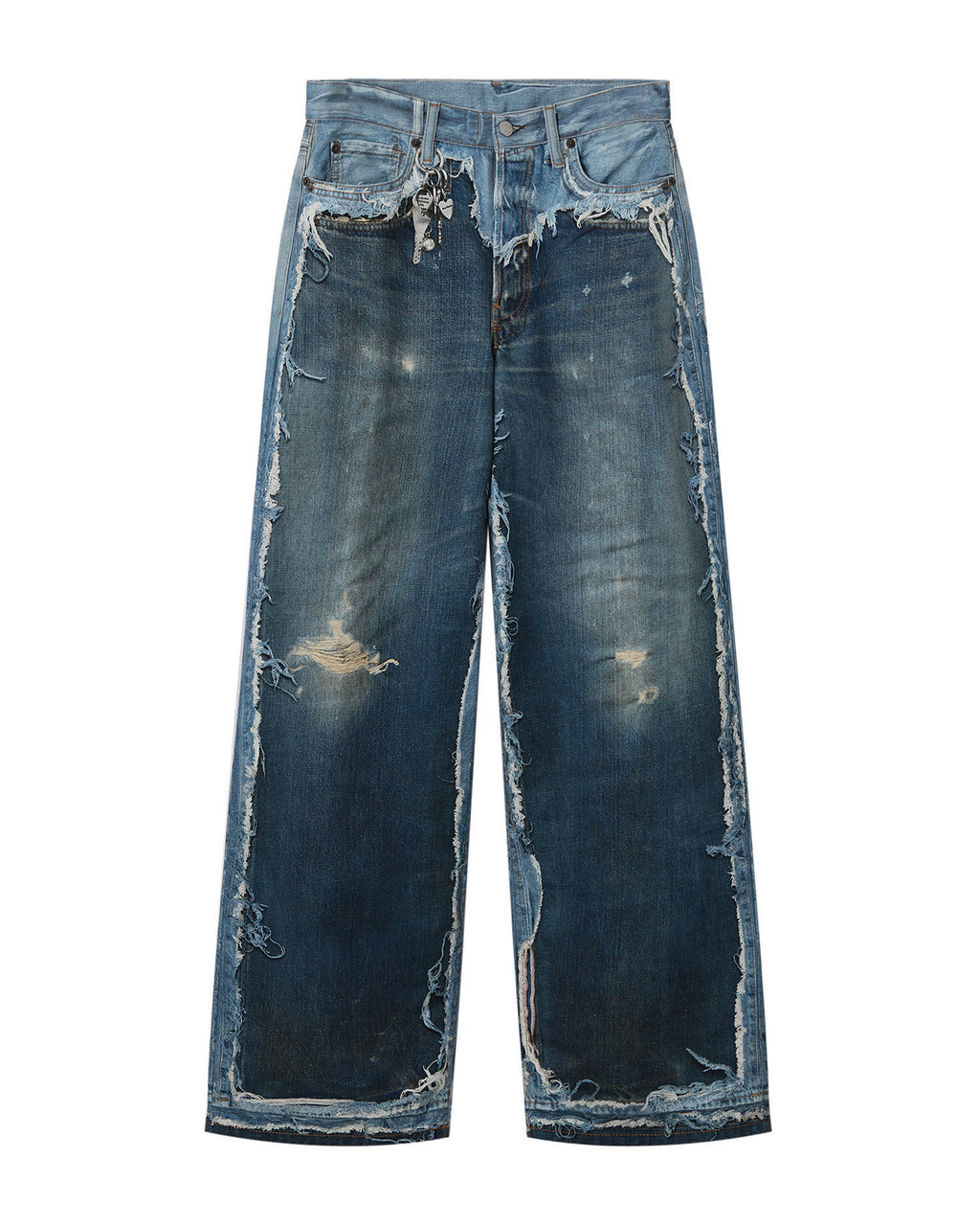Distressed jeans