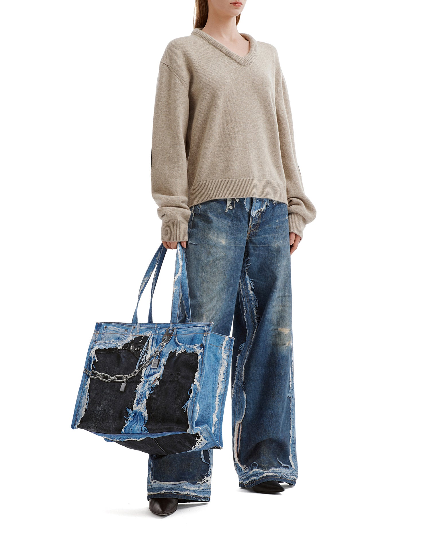 Distressed jeans