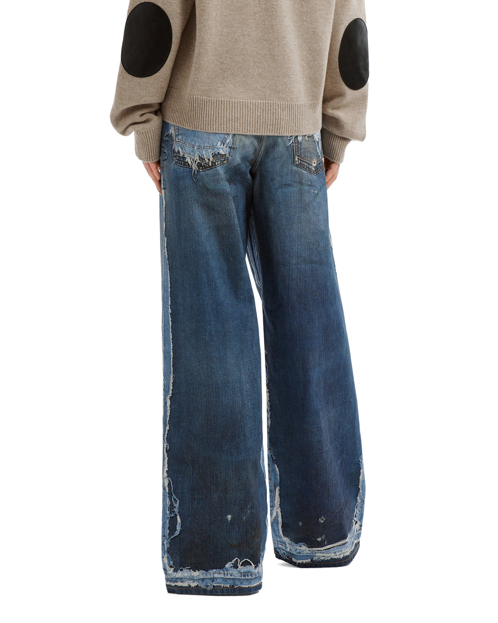 Distressed jeans