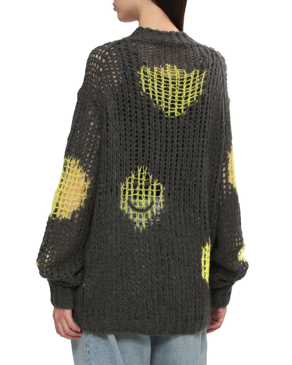 Embroidered mohair jumper