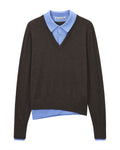 Layered wool knit