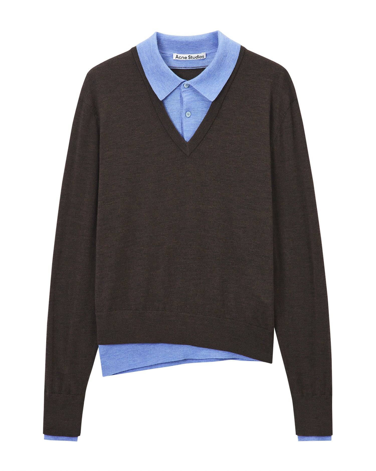 Layered wool knit
