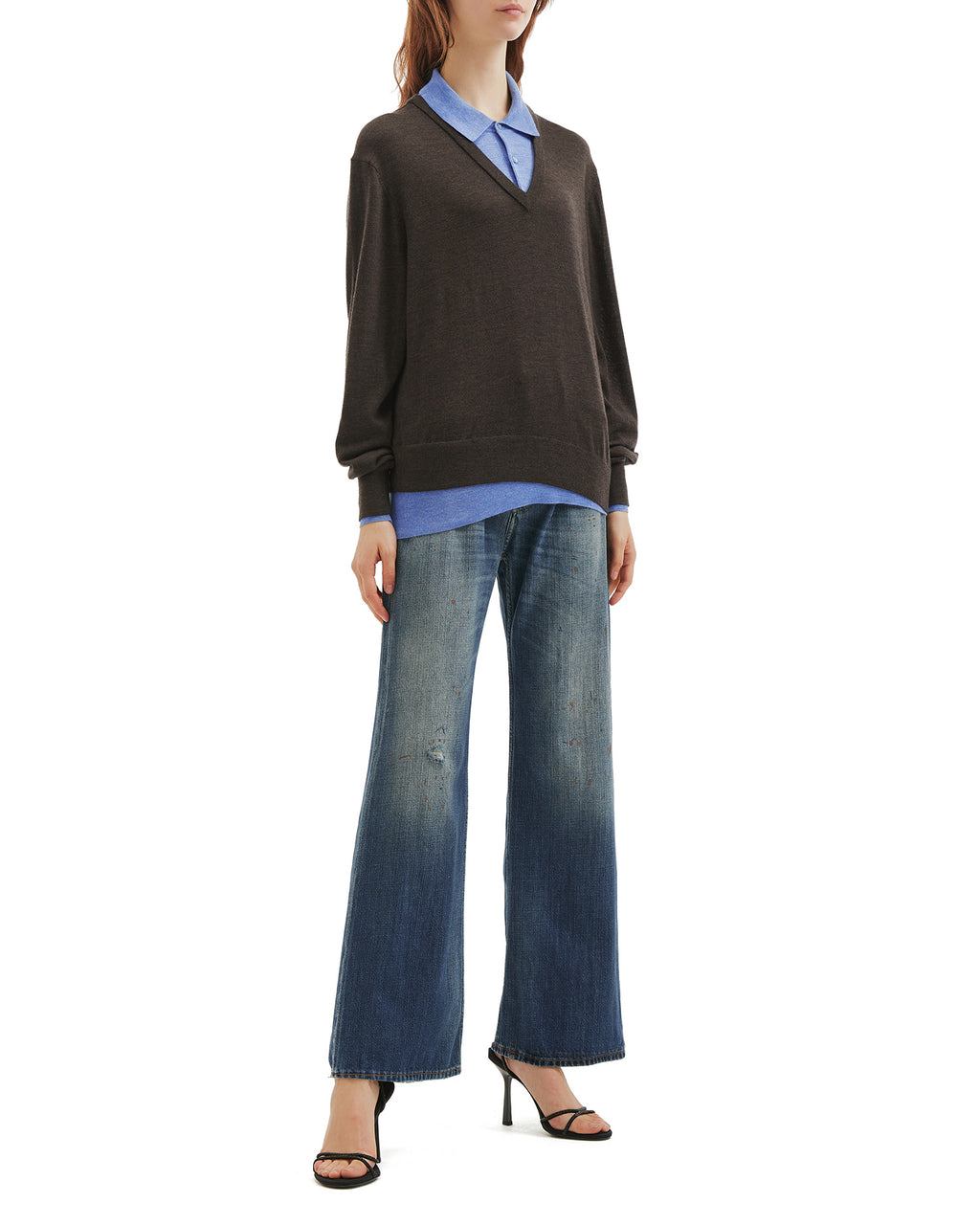 Layered wool knit